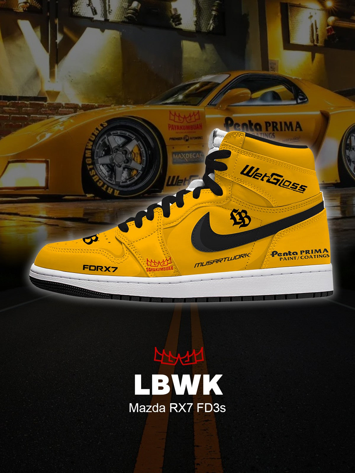 RX7 FD3s V.1 Custom High-Top Sneakers RX7 FD3s V.1 Custom High-Top Sneakers Sneakatelier