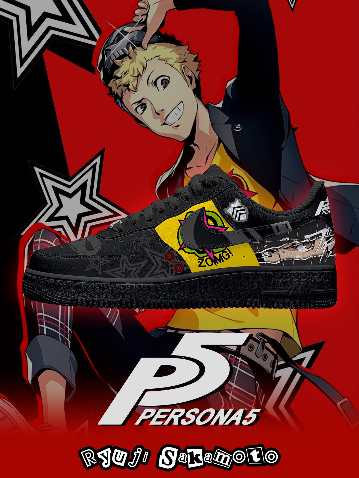 Ryuji Sakamoto V.1 Custom Sneakers Ryuji Sakamoto V.1 Custom Sneakers Sneakatelier