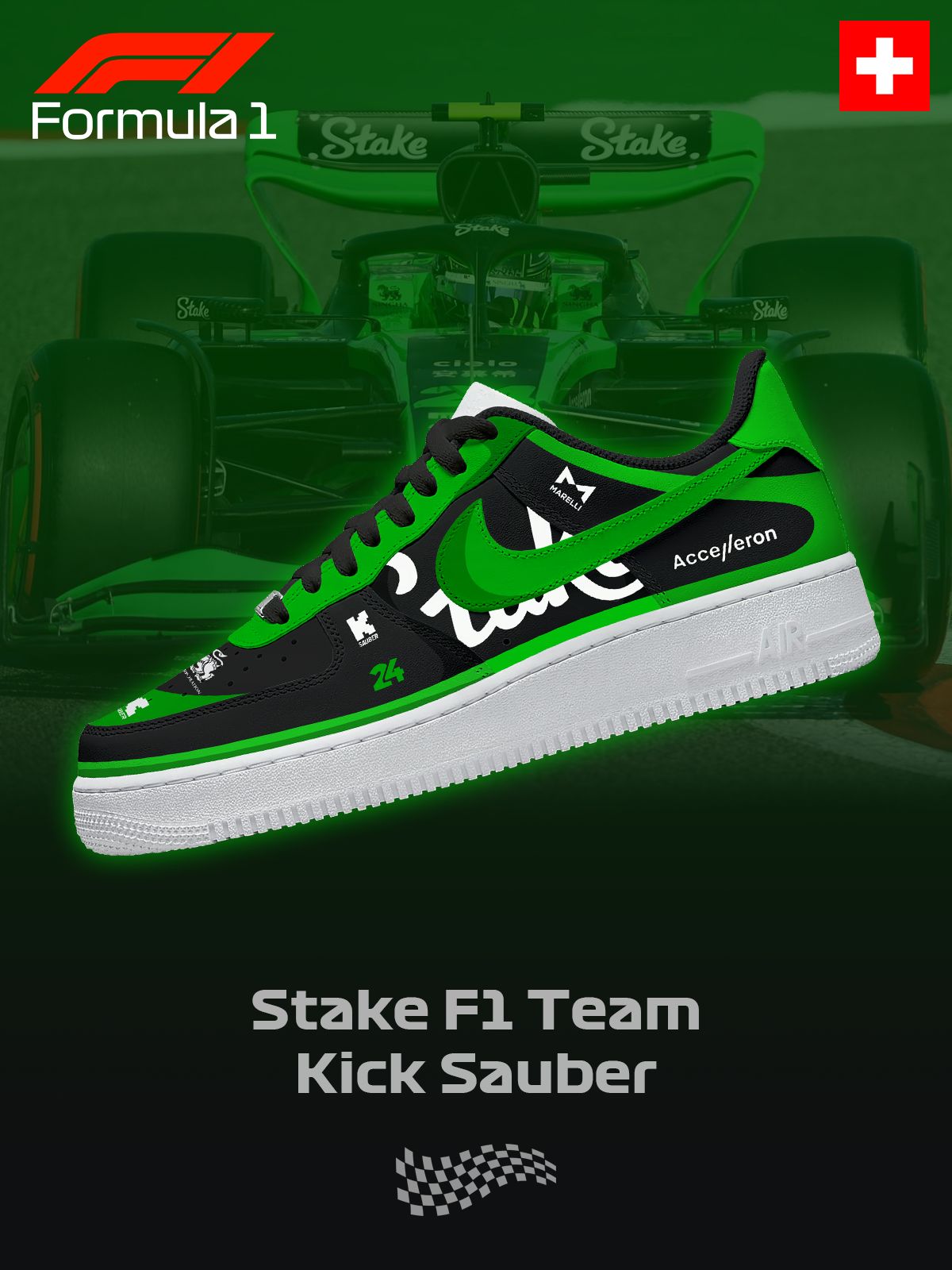 Sauber F.1 Custom Sneakers Sauber F.1 Custom Sneakers Sneakatelier