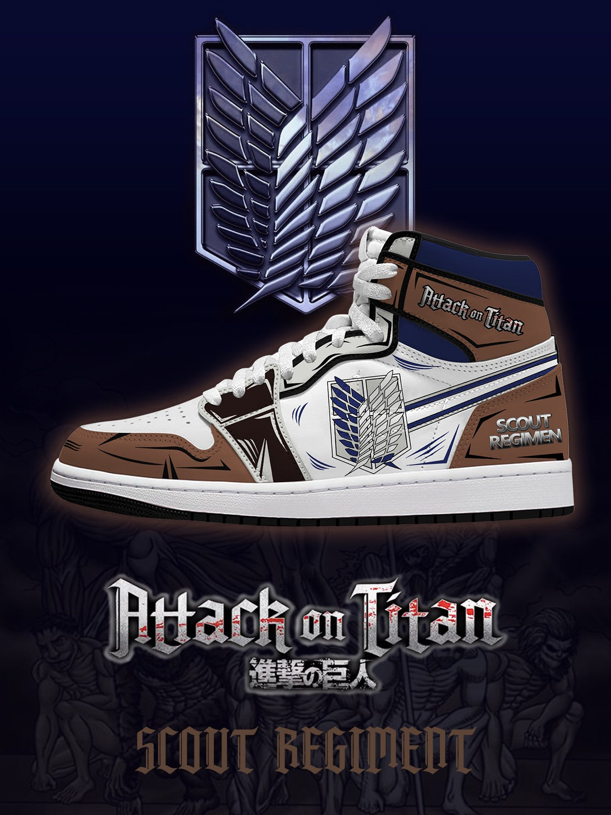 Scout Regiment V.2 Custom High-Top Sneakers Scout Regiment V.2 Custom High-Top Sneakers Sneakatelier