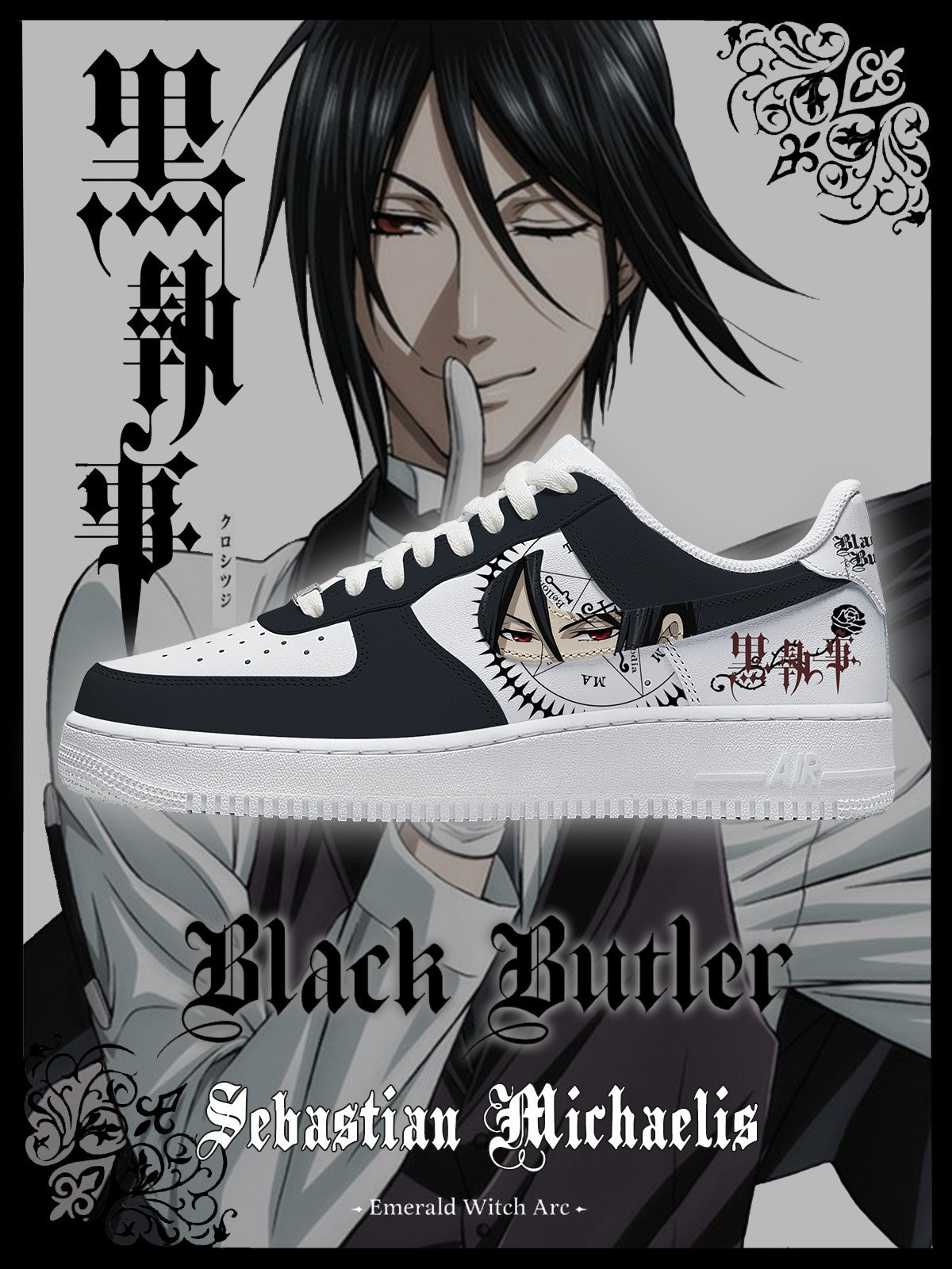 Sebastian Michaelis V.1 Custom Sneakers Sebastian Michaelis V.1 Custom Sneakers Sneakatelier