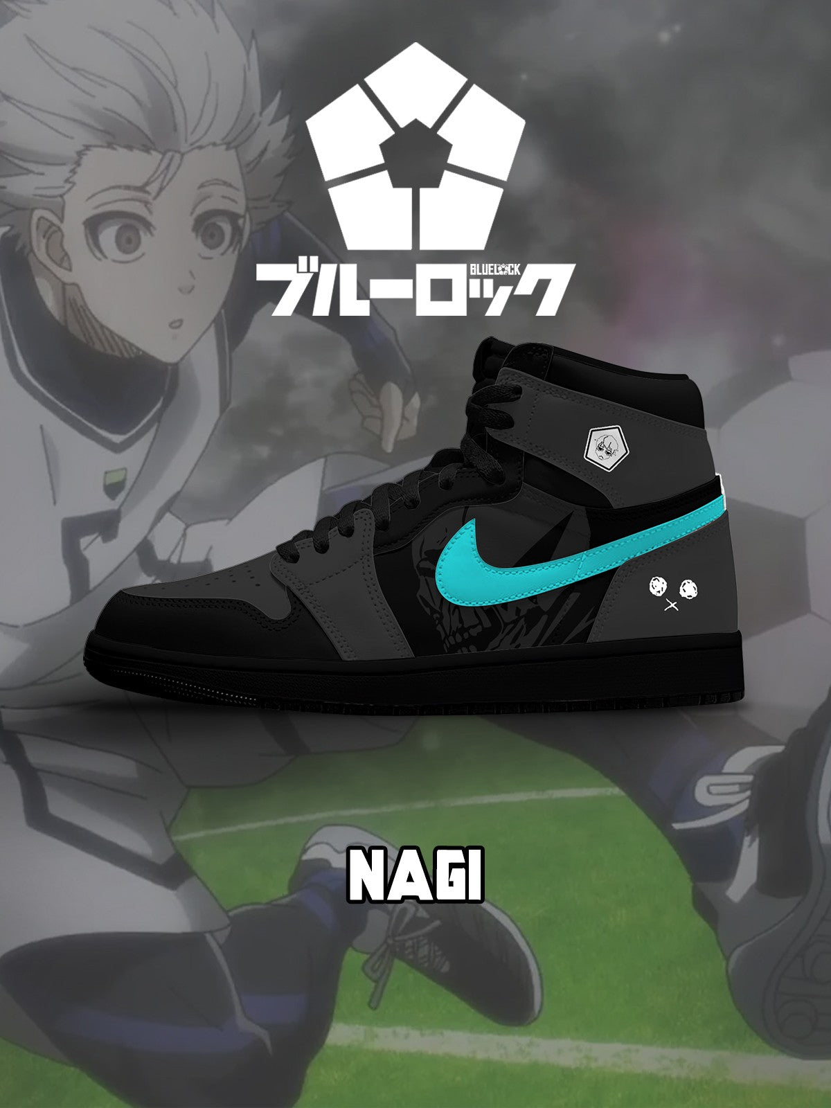 Seishiro Nagi No.1 Custom High-Top Sneakers Seishiro Nagi No.1 Custom High-Top Sneakers Sneakatelier