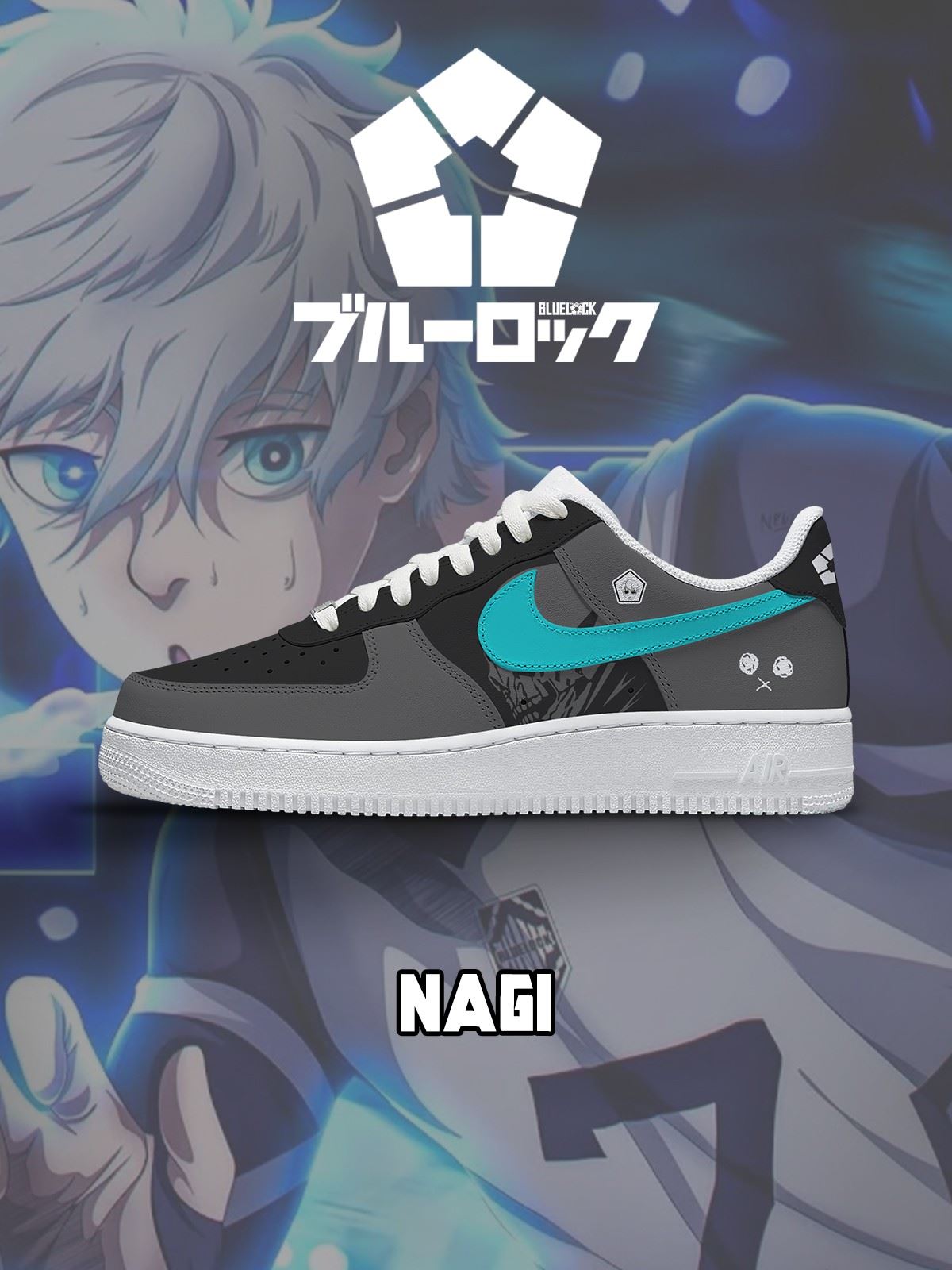 Seishiro Nagi No.1 Custom Sneakers Seishiro Nagi No.1 Custom Sneakers Sneakatelier
