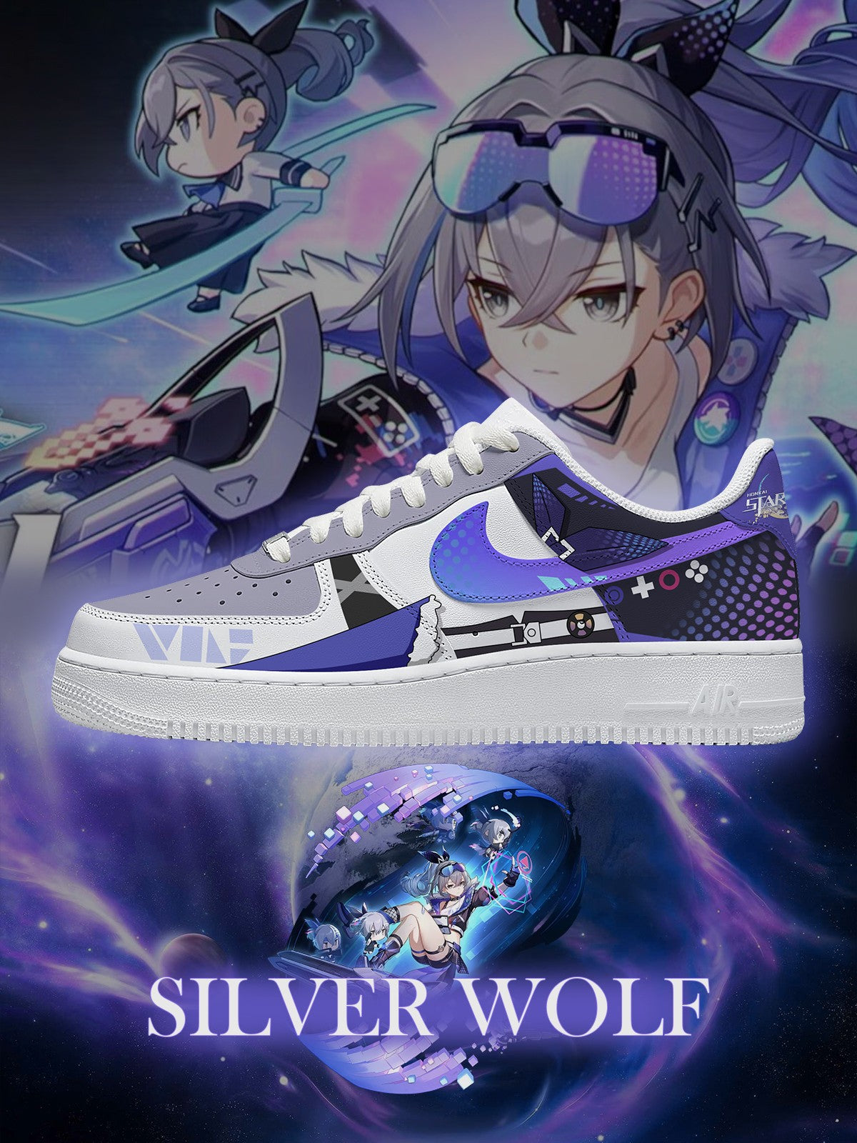 Silver Wolf V.1 Custom Sneakers Silver Wolf V.1 Custom Sneakers Sneakatelier
