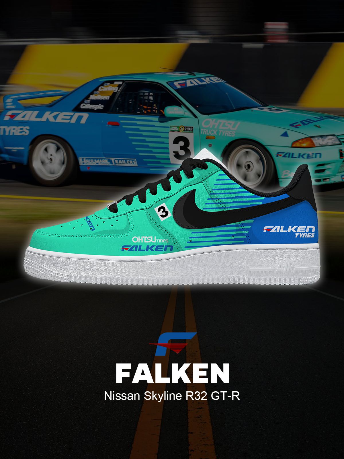 Skyline R32 GT-R Custom Sneakers Skyline R32 GT-R Custom Sneakers Sneakatelier