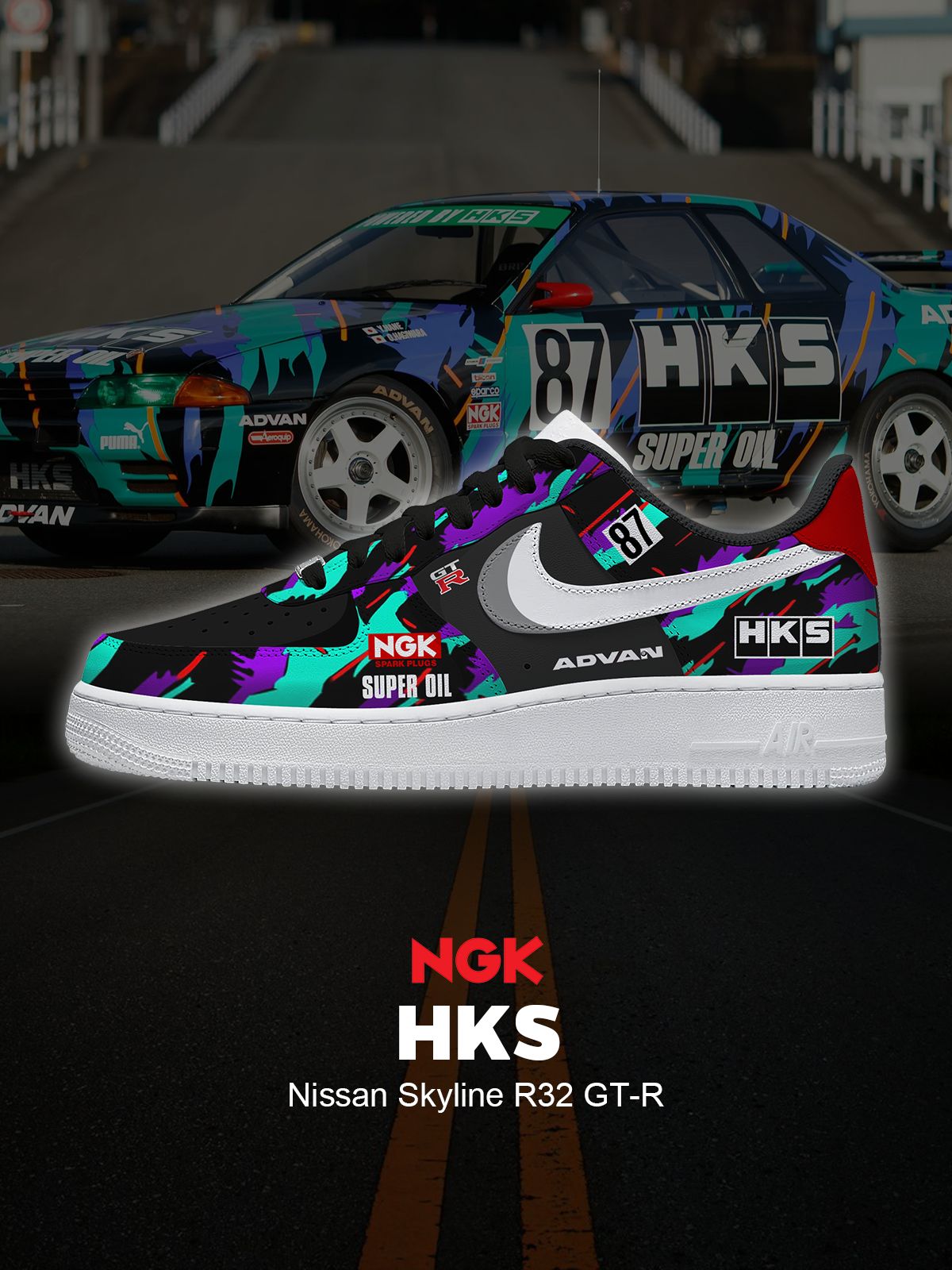 Skyline R32 GT-R Custom Sneakers Skyline R32 GT-R Custom Sneakers Sneakatelier