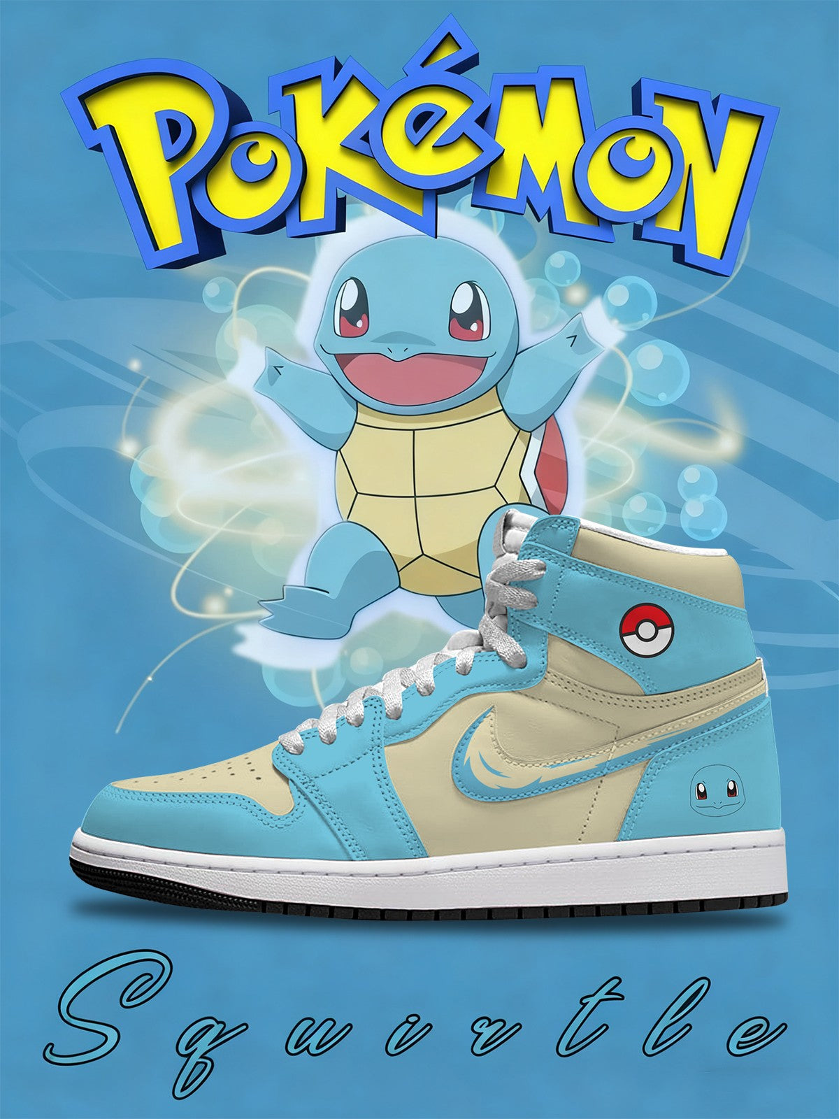 Squirtle V.1 Custom High-Top Sneakers Squirtle V.1 Custom High-Top Sneakers Sneakatelier