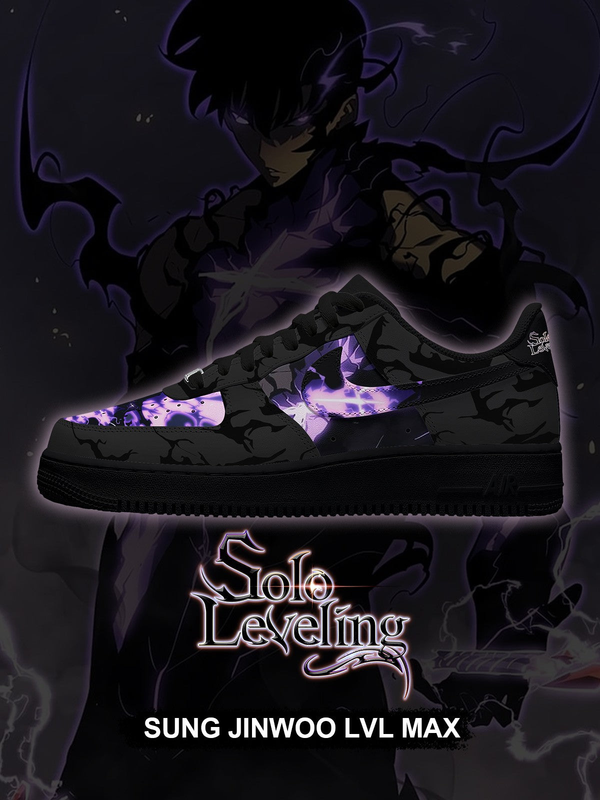 Sung Jinwoo LVL Max V.1 Custom Sneakers Sung Jinwoo LVL Max V.1 Custom Sneakers Sneakatelier