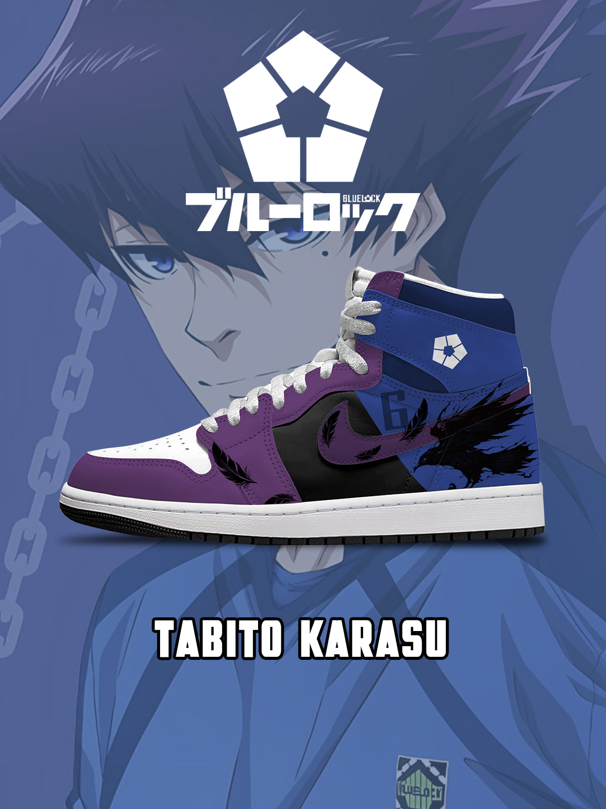 Tabito Karasu V.6 Custom High-Top Sneakers Tabito Karasu V.6 Custom High-Top Sneakers Sneakatelier