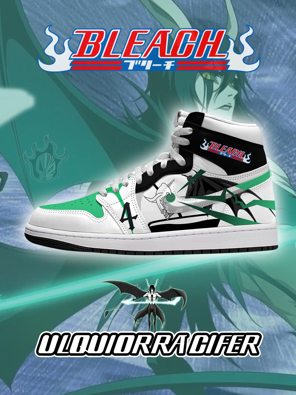 Ulquiorra Cifer V.2 Custom High-Top Sneakers Ulquiorra Cifer V.2 Custom High-Top Sneakers Sneakatelier