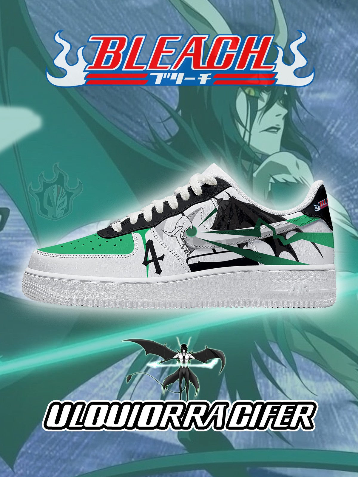 Ulquiorra Cifer V.2 Custom Sneakers Ulquiorra Cifer V.2 Custom Sneakers Sneakatelier