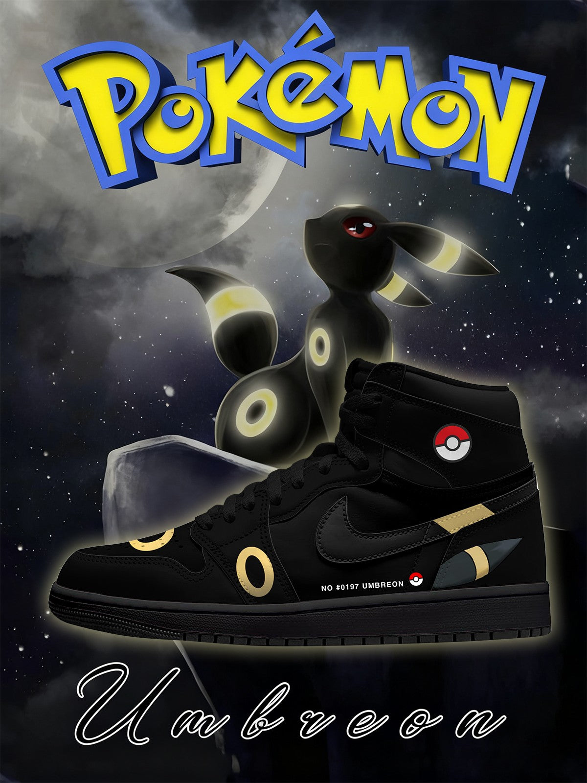 Umbreon V.1 Custom High-Top Sneakers Umbreon V.1 Custom High-Top Sneakers Sneakatelier