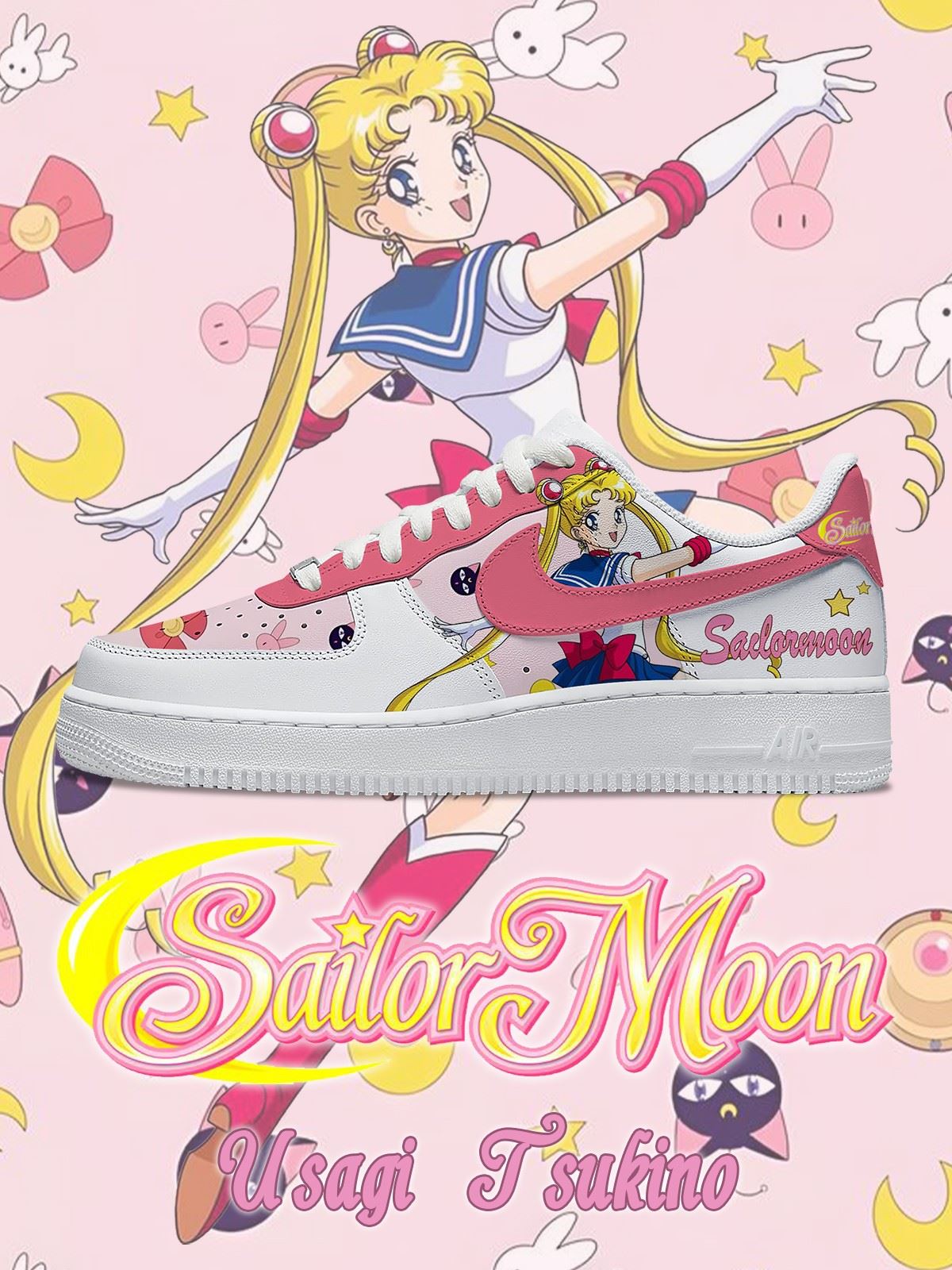 Usagi Tsukino V.2 Custom Sneakers Usagi Tsukino V.2 Custom Sneakers Sneakatelier