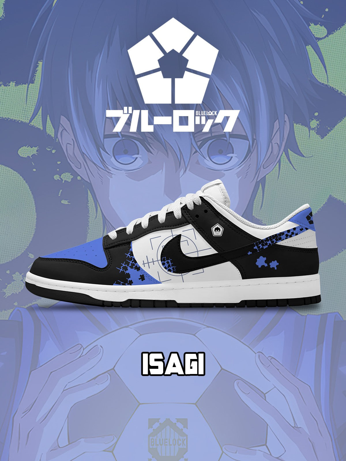 Yoichi Isagi V.1 Custom Court-Low Sneakers Yoichi Isagi V.1 Custom Court-Low Sneakers Sneakatelier
