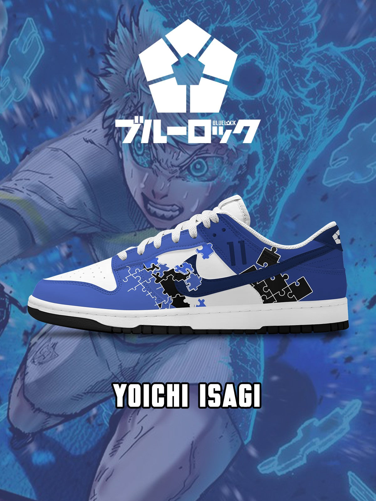 Yoichi Isagi V.6 Custom Court-Low Sneakers Yoichi Isagi V.6 Custom Court-Low Sneakers Sneakatelier
