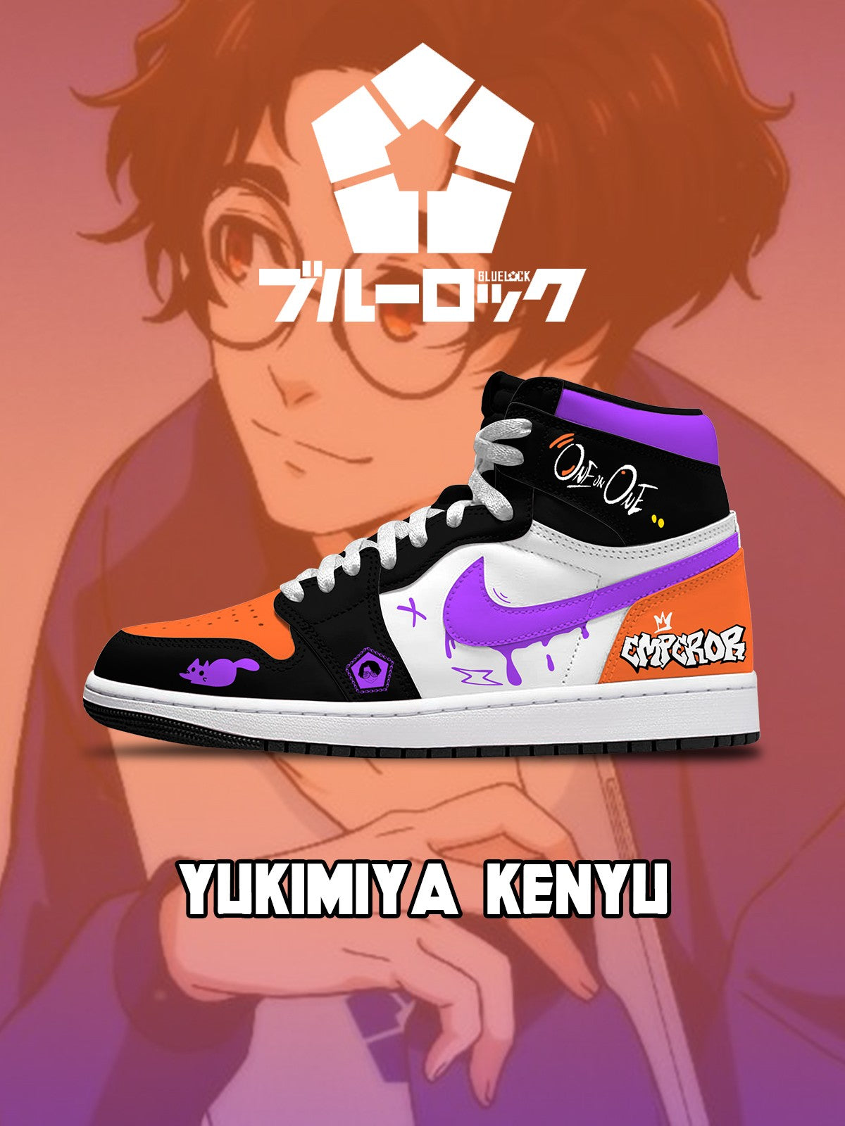 Yukimiya Kenyu V.1 Custom High-Top Sneakers Yukimiya Kenyu V.1 Custom High-Top Sneakers Sneakatelier