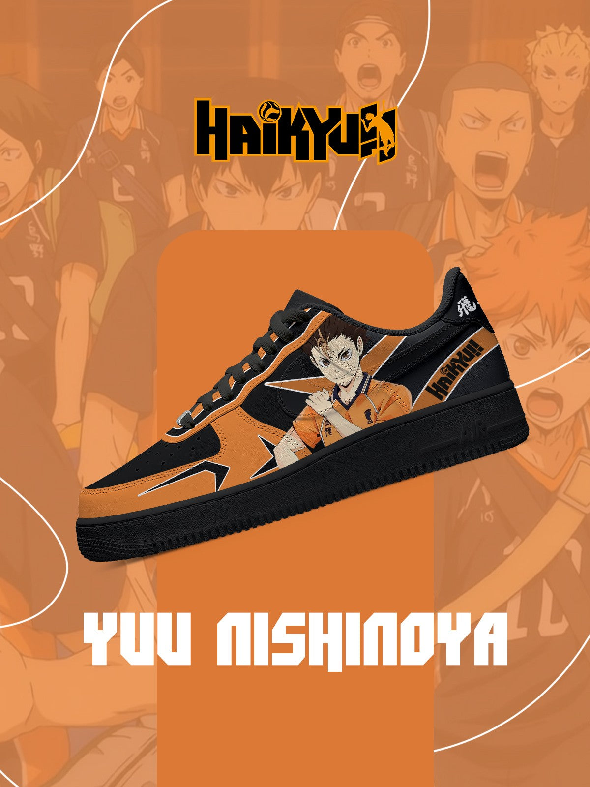 Yuu Nishinoya V.1 Custom Sneakers Yuu Nishinoya V.1 Custom Sneakers Sneakatelier