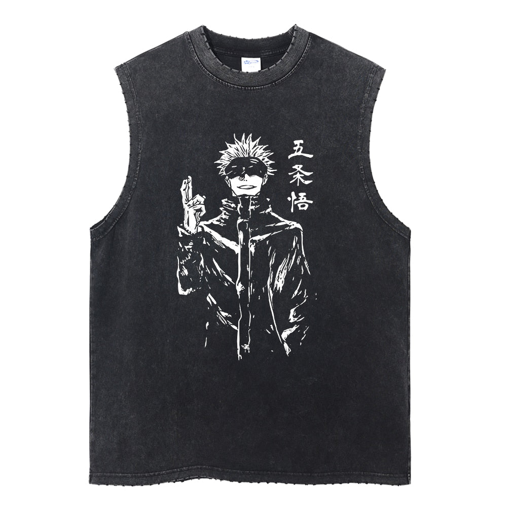 "Divine Sorcerer" V2 Vintage Washed Tank Top "Divine Sorcerer" V2 Vintage Washed Tank Top Sneakatelier