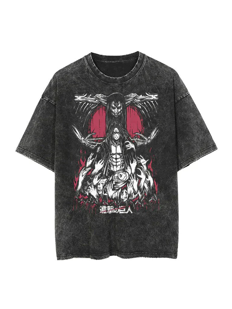 EREN JAEGER RUMBLING VINTAGE OVERSIZE TEE EREN JAEGER RUMBLING VINTAGE OVERSIZE TEE Sneakatelier
