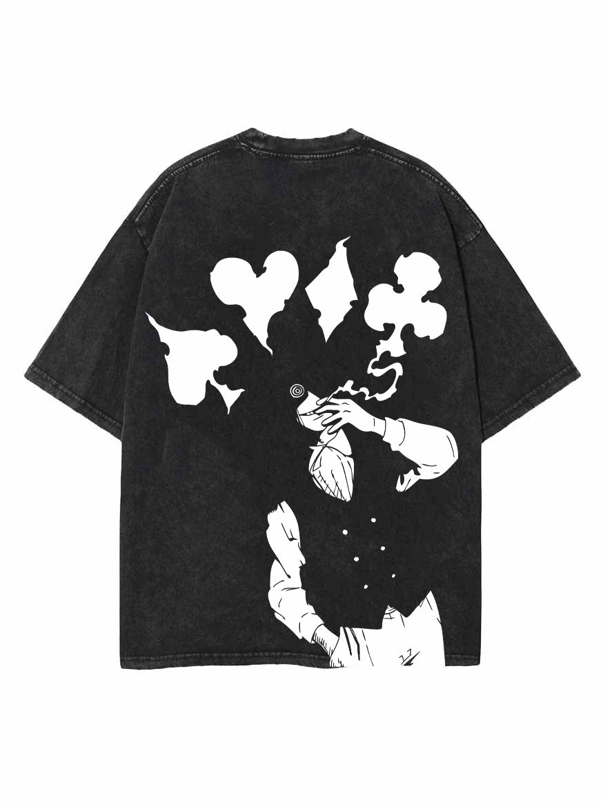 JESTER'S CARDS 2-SIDED OVERSIZE VINTAGE TEE JESTER'S CARDS 2-SIDED OVERSIZE VINTAGE TEE Sneakatelier