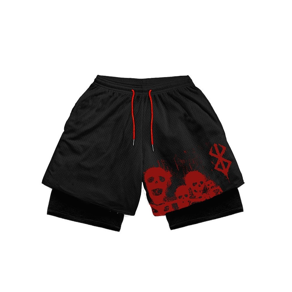 Skulls Black Performance Shorts Skulls Black Performance Shorts Sneakatelier