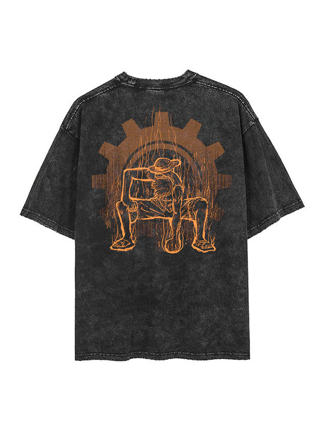 STRAW HAT VINTAGE OVERSIZE TEE