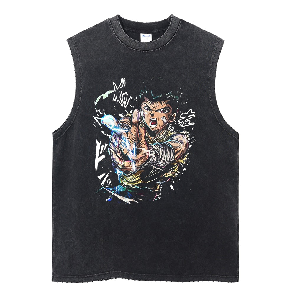 Yu Yu Hakusho Vintage Washed Tank Top Yu Yu Hakusho Vintage Washed Tank Top Sneakatelier